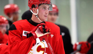 Can Flames hopeful Sam Honzek repeat his performance from last fall?