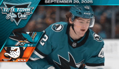 Sharks Compete Improves, But Lose to Ducks 3-2 - 9/29/2025 - Teal Town USA After Dark (Postgame)