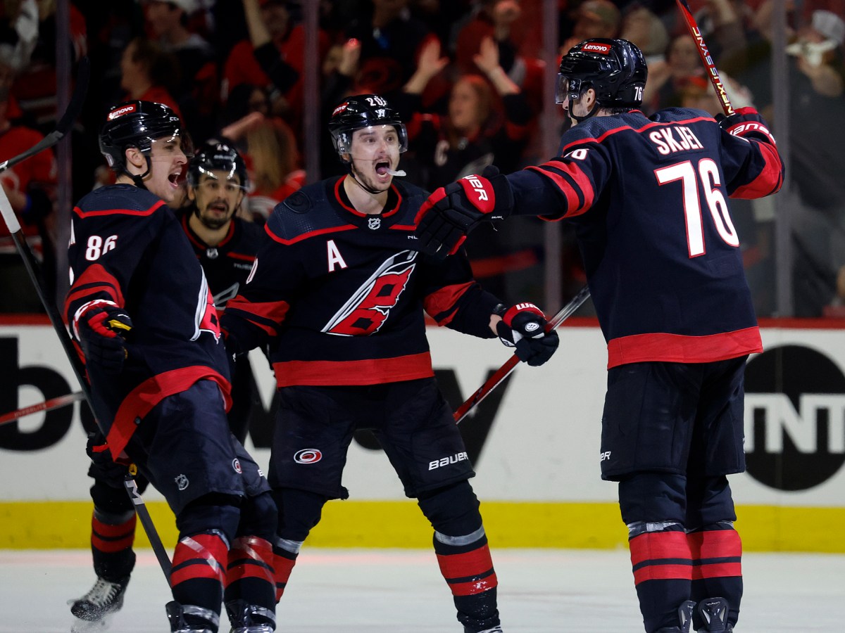 Former UMaine hockey star leads Hurricanes in scoring, fights for NHL roster spot 