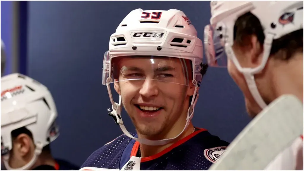 Yegor Chinakhov smiling on the tunnel