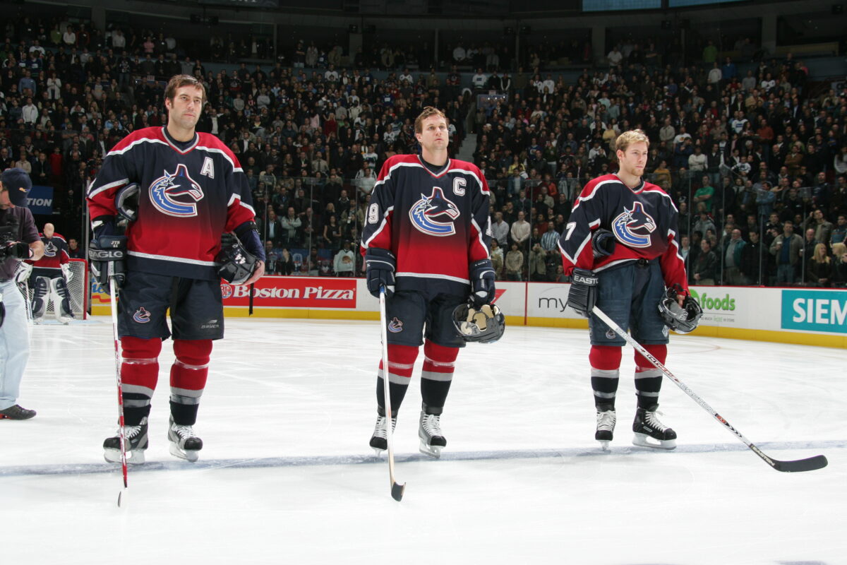 Todd Bertuzzi Markus Naslund Brendan Morrison Vancouver Canucks