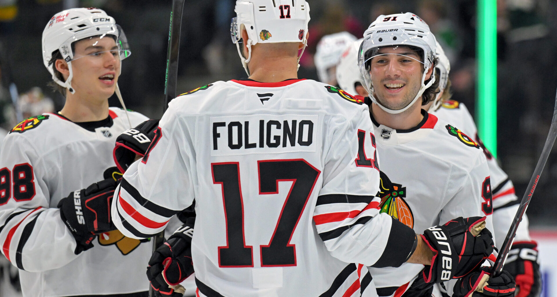 Frank Nazar’s Hat Trick Powers Blackhawks to 4-1 Preseason Win Over Wild