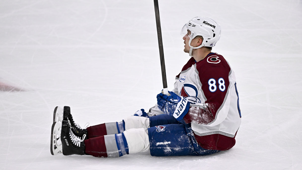 Colorado Avalanche center Martin Necas (88) during the game between the Dallas Stars and the Colorado Avalanche in game seven of the first round of the 2025 Stanley Cup Playoffs at American Airlines Center.