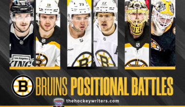 Boston Bruins Positional Battles Tanner Jeannot and John Beecher, Charlie McAvoy and Hampus Lindholm, Joonas Korpisalo and Michael DiPietro