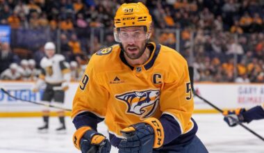 Nashville Predators captain Roman Josi on ice at training camp after POTS diagnosis