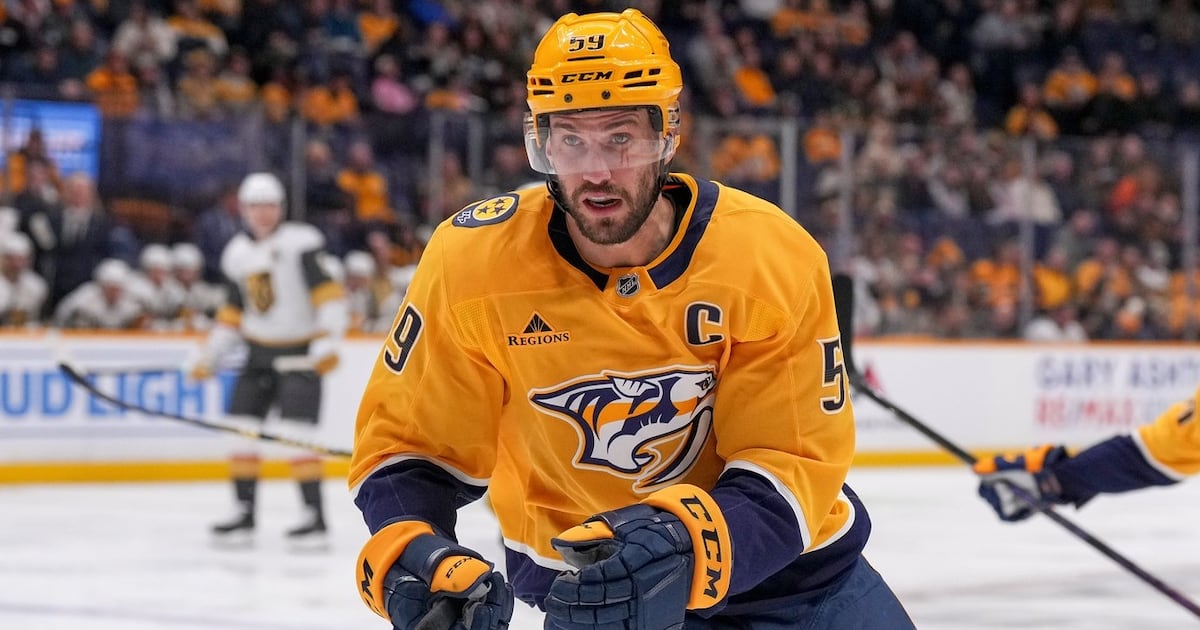 Nashville Predators captain Roman Josi on ice at training camp after POTS diagnosis