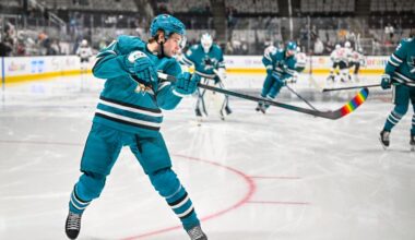 Celebrini Misses Practice With Illness, Sharks "Not Too Worried"