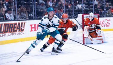 Overmatched Sharks Show Pluck, But Lose 3-2 to Ducks