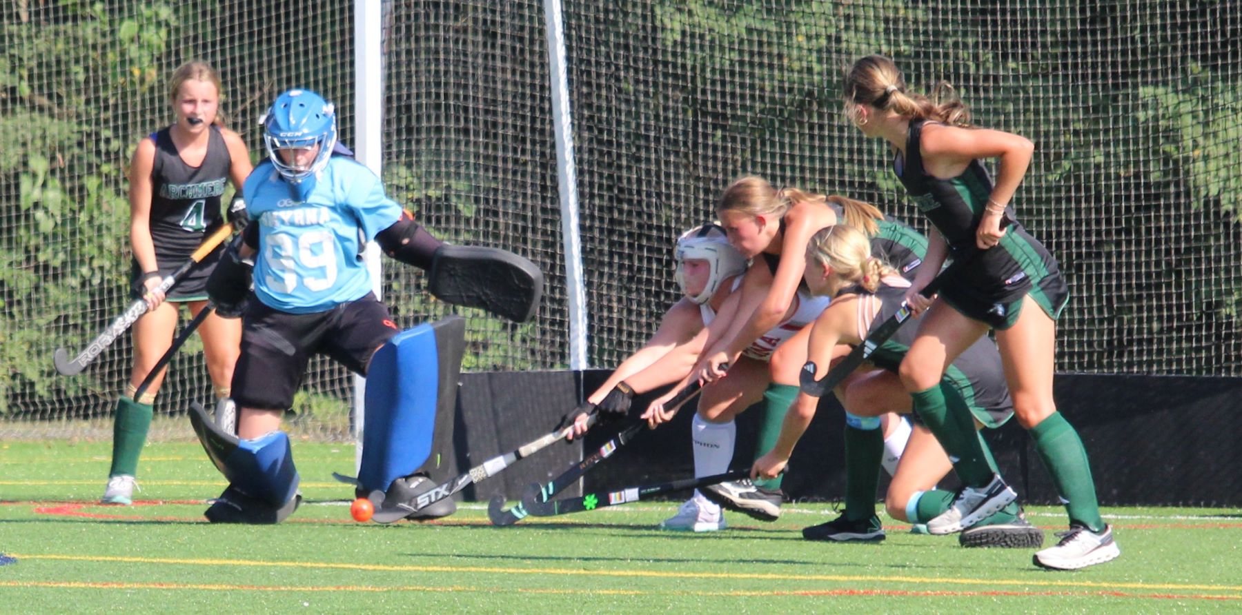 Bree Moffett nets hat trick as Smyrna High School overwhelms Archmere Academy in field hockey: Photo gallery