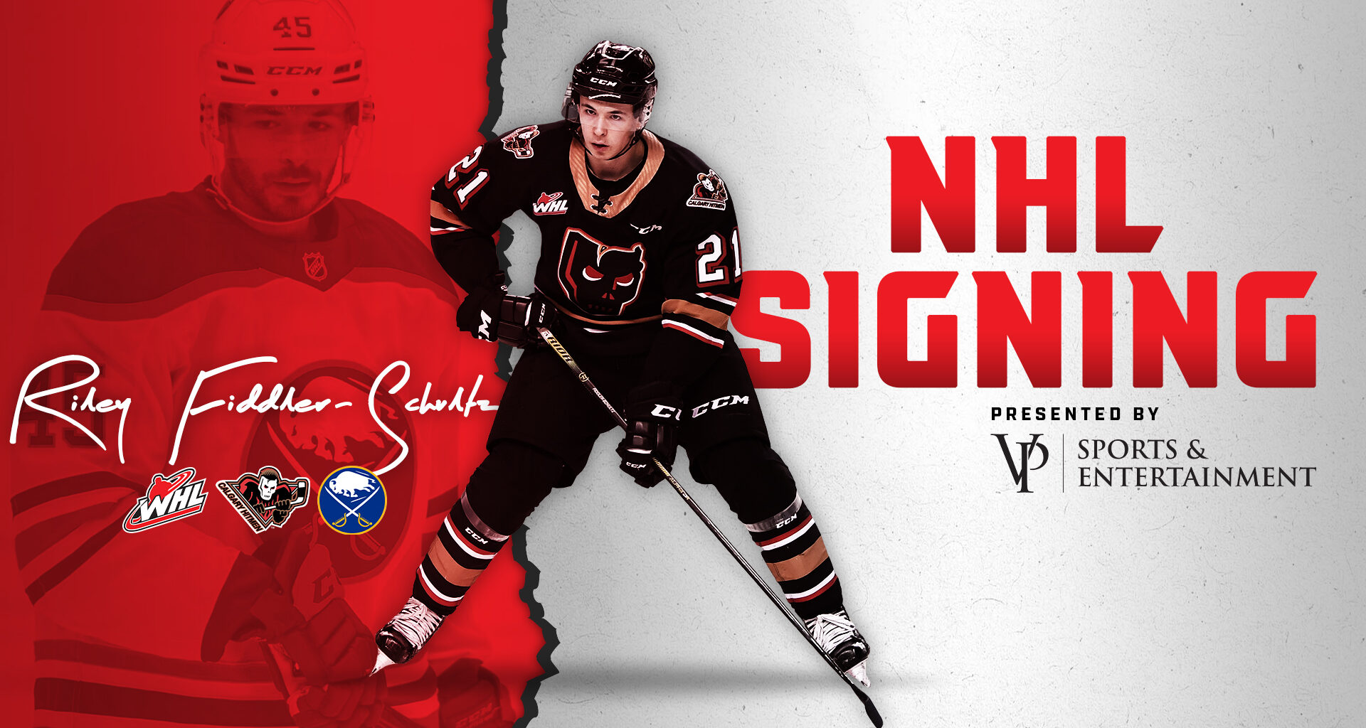 VP Sports & Entertainment presents: Former WHL Humanitarian of the Year Fiddler-Schultz signs with Buffalo Sabres
