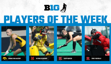 Iowa, Maryland, Rutgers Earn Weekly Field Hockey Honors