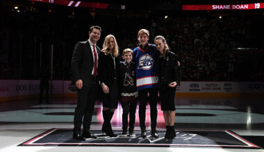 Andrea Doan with her husband and children...