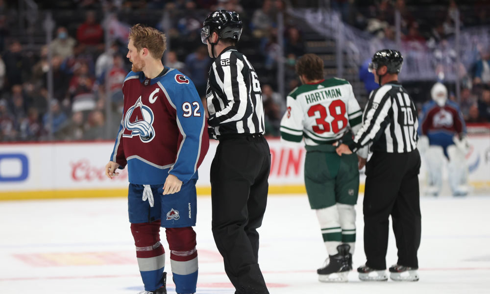 Gabriel Landeskog defends Cale Makar, throws punches in preseason opener