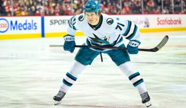 San Jose Sharks center Macklin Celebrini