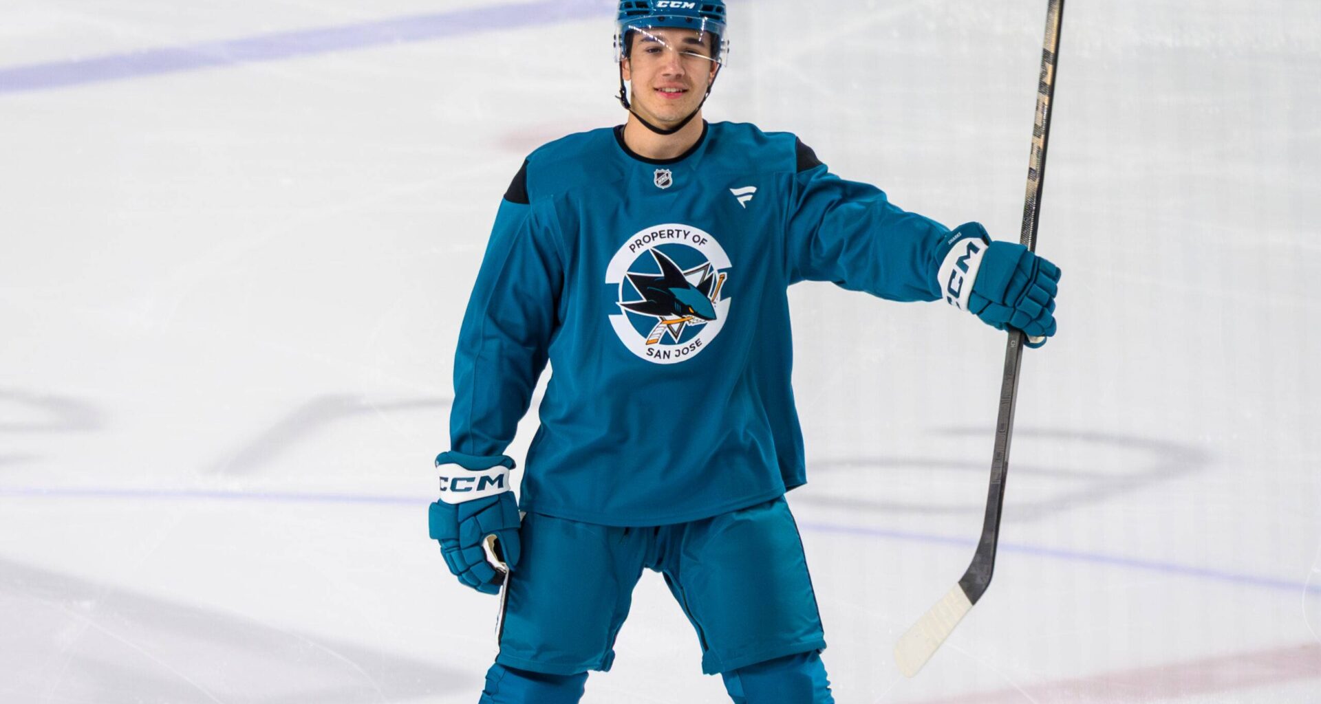 San Jose Sharks forward Michael Misa