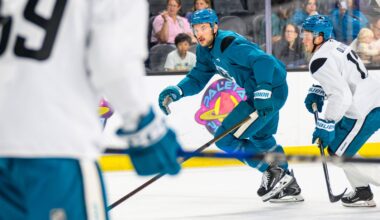 San Jose Sharks defenseman Vincent Desharnais