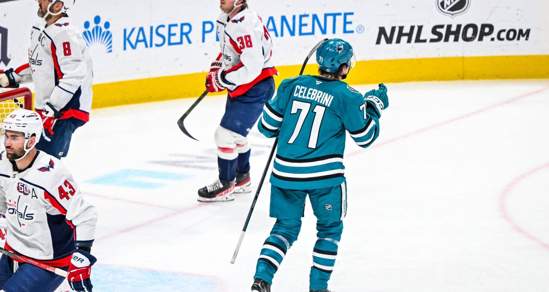 San Jose Sharks forward Macklin Celebrini