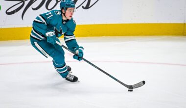 San Jose Sharks forward Macklin Celebrini