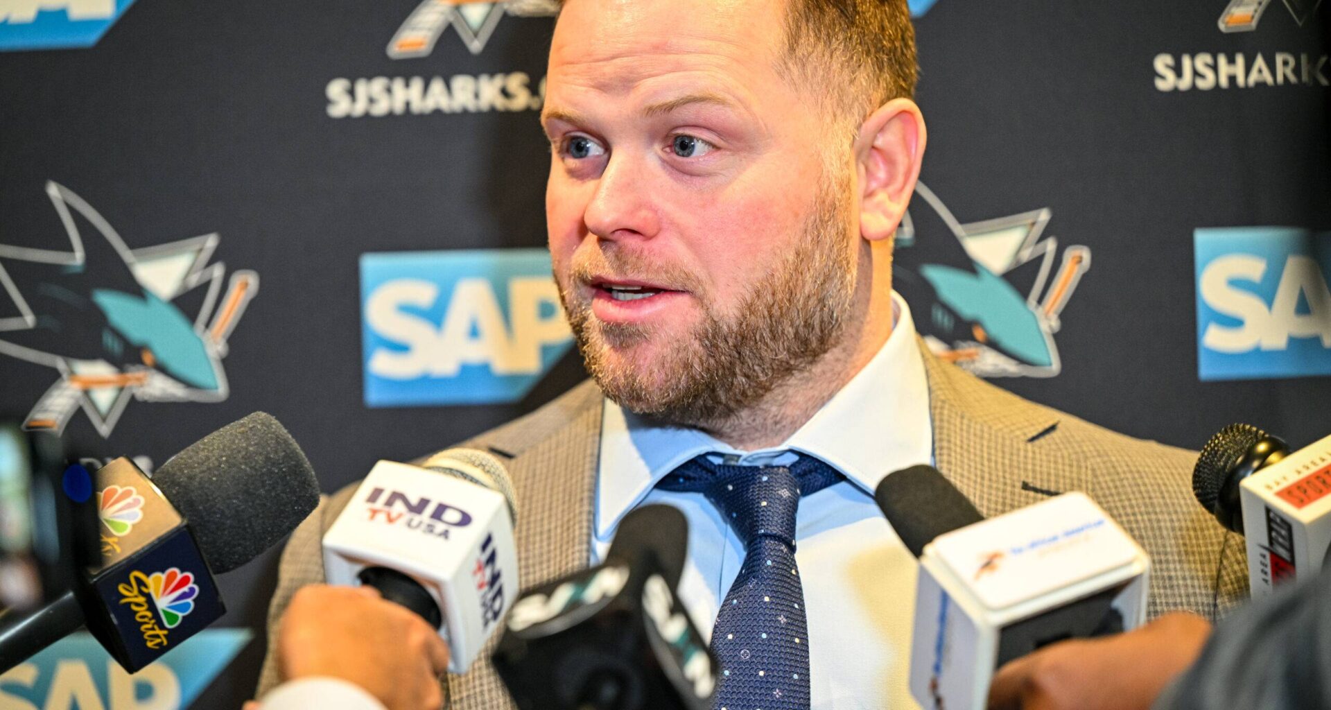 San Jose Sharks coach Ryan Warsofsky