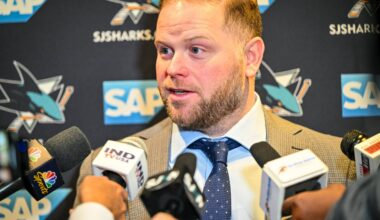 San Jose Sharks coach Ryan Warsofsky