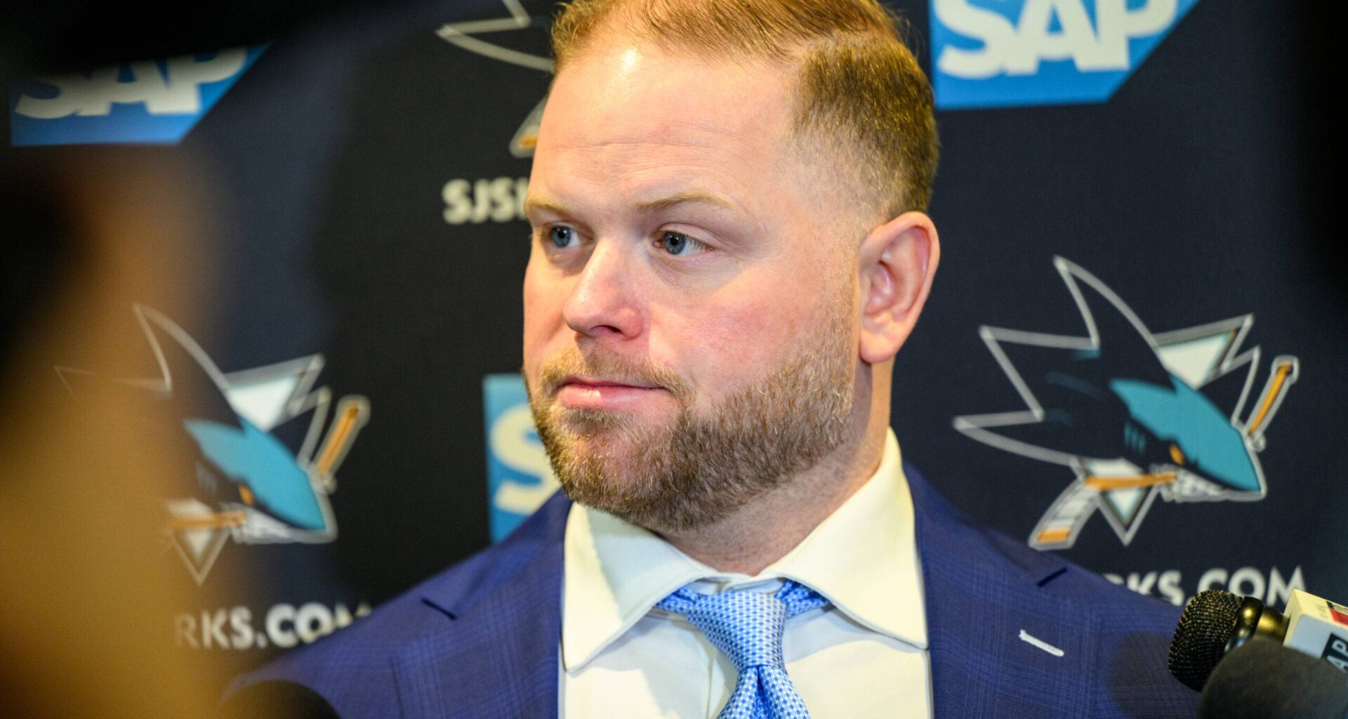 San Jose Sharks head coach Ryan Warsofsky