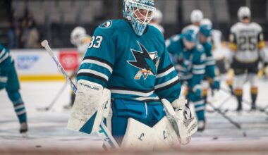 San Jose Sharks goalie Alex Nedeljkovic