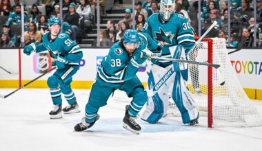 San Jose Sharks defenseman Mario Ferraro