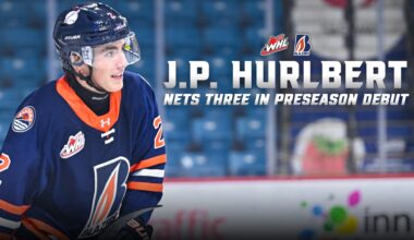2026 NHL Draft prospect J.P. Hurlbert nets hat-trick in debut with Kamloops
