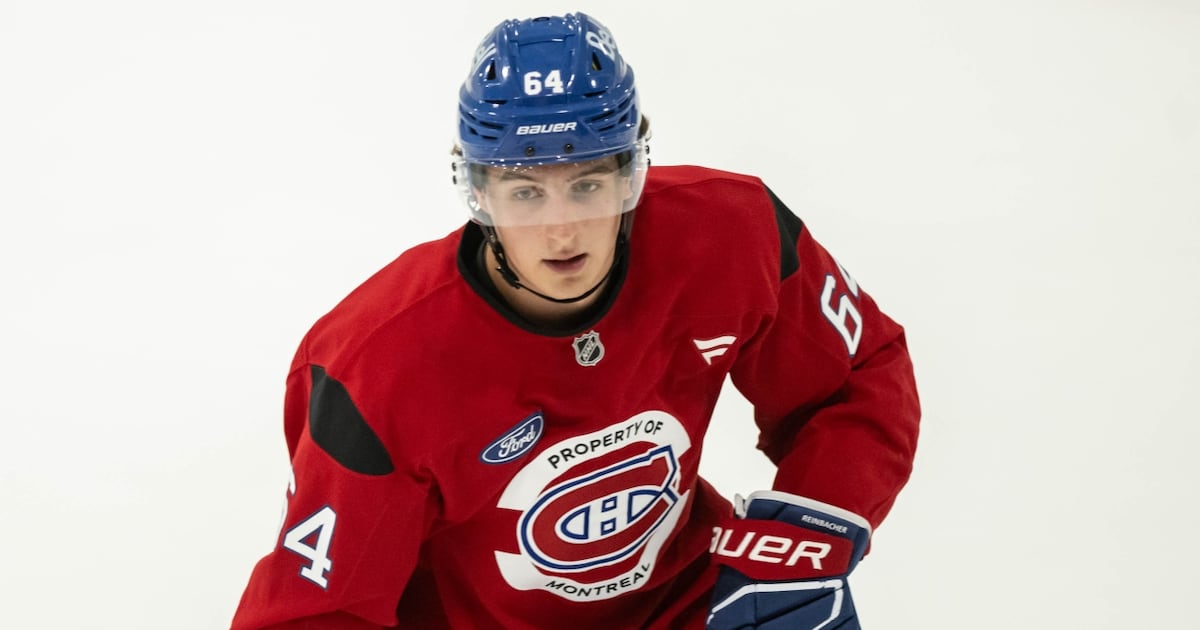 Montreal Canadiens D David Reinbacher (broken metacarpal) out four weeks