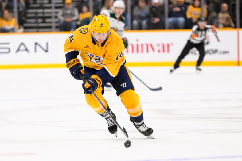 Gustav Nyquist - Minnesota Wild at Nashville Predators