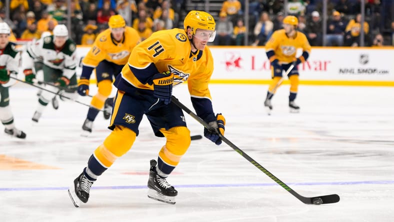 Gustav Nyquist - Minnesota Wild at Nashville Predators