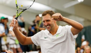 Highlights from Dirk Nowitzki’s Annual Tennis Classic, including meet-up with Cooper Flagg