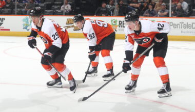 Nikita Grebenkin Alexis Gendron Spencer Gill Philadelphia Flyers