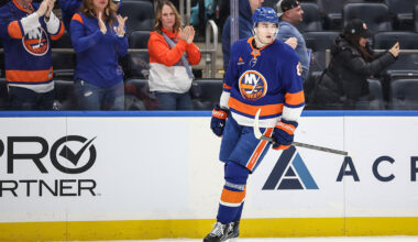 Cole Caufield and Ivan Demidov with the Canadiens logo in the background, Canadiens bold predictions