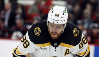 David Pastrnak skates for first time at Boston Bruins’ camp