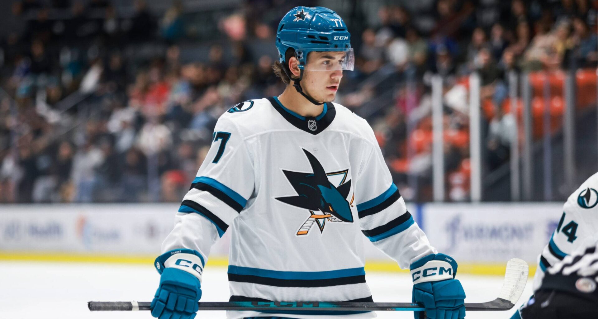 San Jose Sharks forward Michael Misa