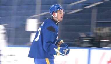 Sabres top pick grinding on extended roster stay