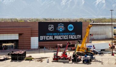 Utah Mammoth practice facility....