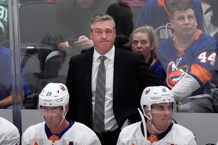 Islanders coach Patrick Roy returns to Colorado and the building where his retired number hangs