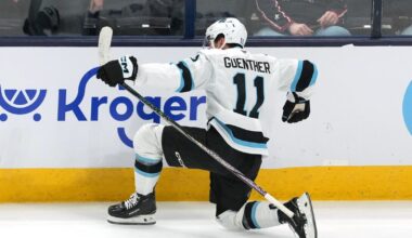 Dylan Guenther scores late in overtime to lift Utah Hockey Club past Columbus Blue Jackets