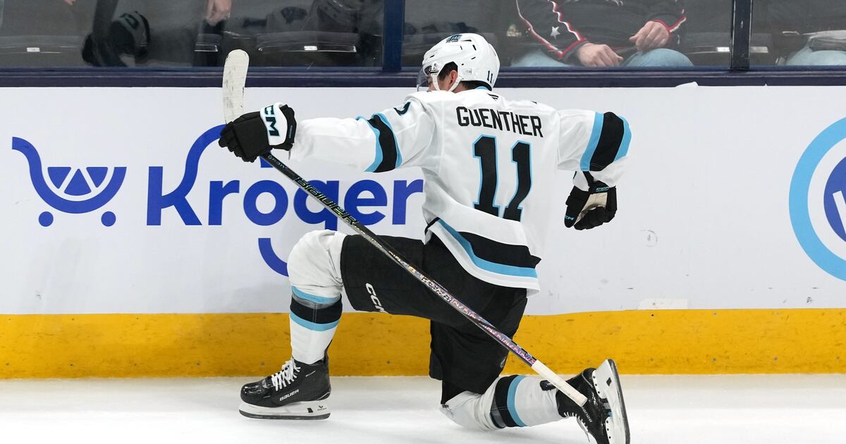 Dylan Guenther scores late in overtime to lift Utah Hockey Club past Columbus Blue Jackets