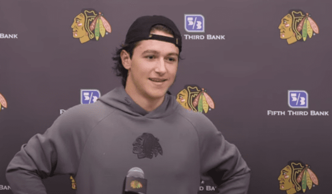 Chicago Blackhawks, Nick Lardis, Wyatt Kaiser, Duncan Keith, Steve Larmer.