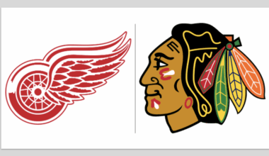 Detroit Red Wings and Chicago Blackhawks