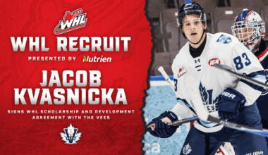 Vees sign Islanders prospect Kvasnicka to WHL Scholarship and Development Agreement