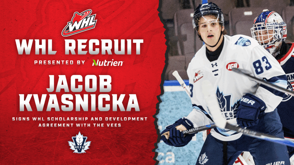 Vees sign Islanders prospect Kvasnicka to WHL Scholarship and Development Agreement
