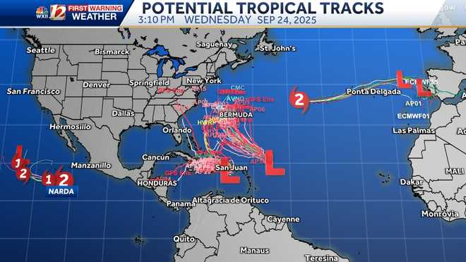 two tropical waves may become humberto and imelda, impacts possible in north carolina