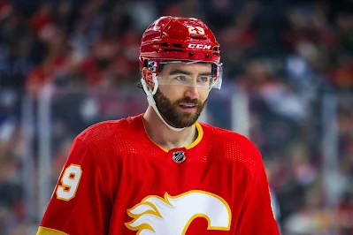 Dillon Dube, Calgary Flames forward Dillon Dube, Calgary Flames is now a UFA