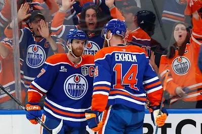 Mattias Ekholm & Connor McDavid, Edmonton Oilers