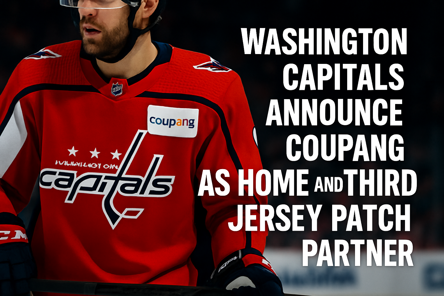 Capitals Name Coupang as Jersey Patch Partner for 2025-26 Season