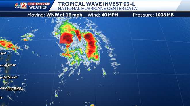 Latest Tropical Advisory for Invest 93-L